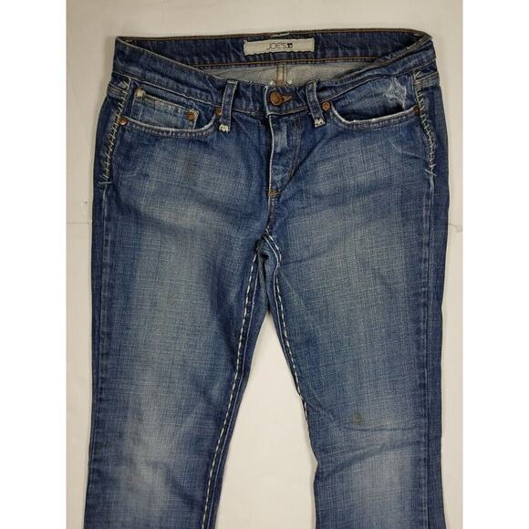 Joe's Jeans Womens Sz 27 x 34.5 Flare Embroidered Denim Western Y2K 90s Festival - Picture 4 of 12